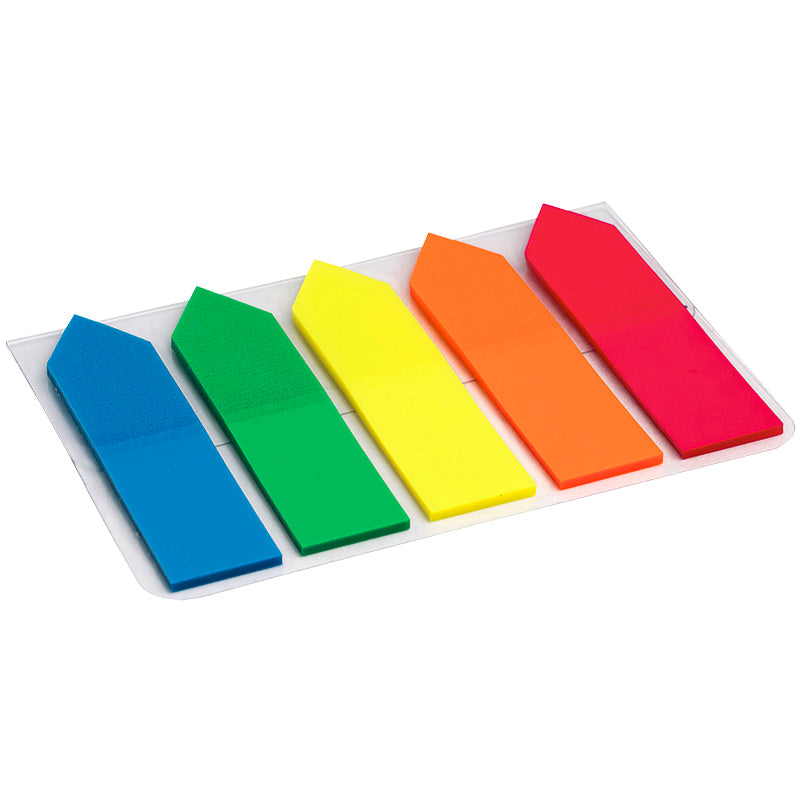 Index-Haftstreifen aus Plastik 5x12x50mm, 125 St. Pfeil