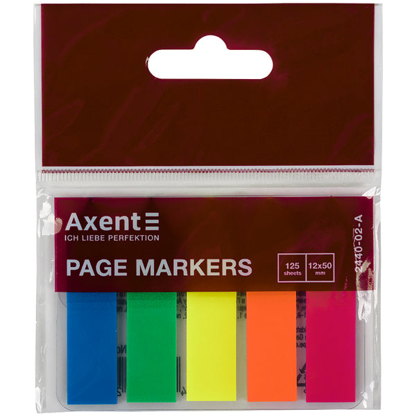 Index-Haftstreifen aus Plastik 5x12x50mm, 125 St. Pfeil