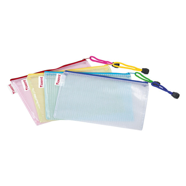 Umlauftasche mit RV Axent  1408-00-A, DL, transparent, sortiert