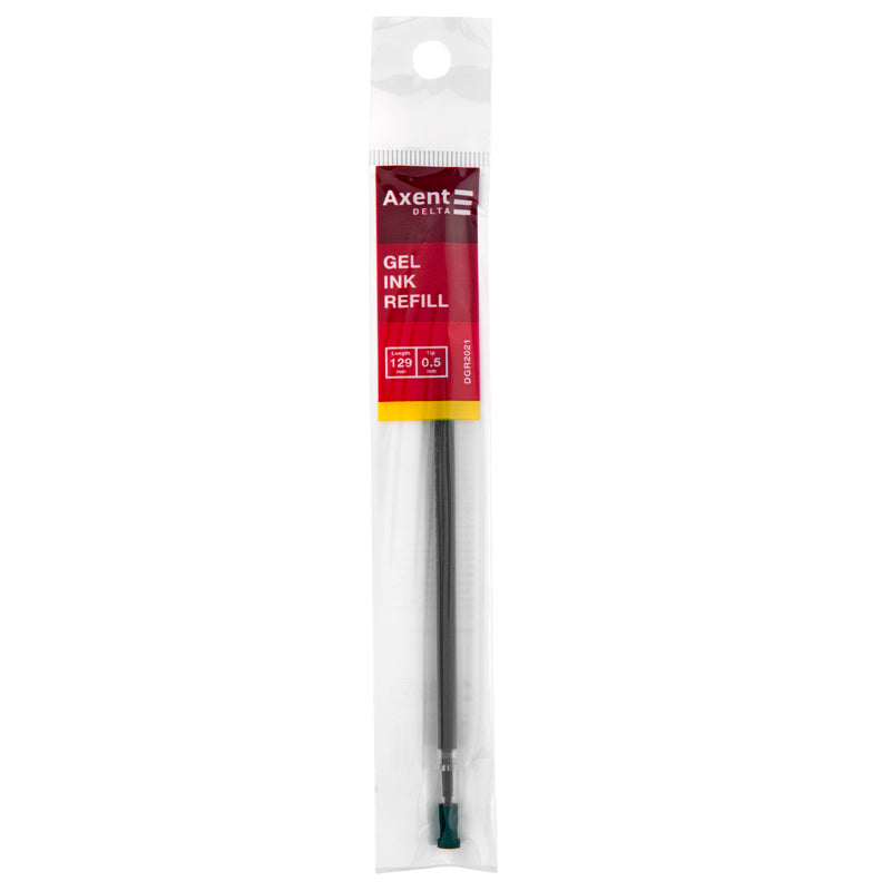 Gelschreiber-Ersatzmine Delta DGR2021-01, 129 mm, 0,5 mm, schwarz