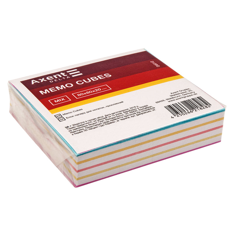 Notizzettel Delta "Mix" D8012, 80x80x20 mm