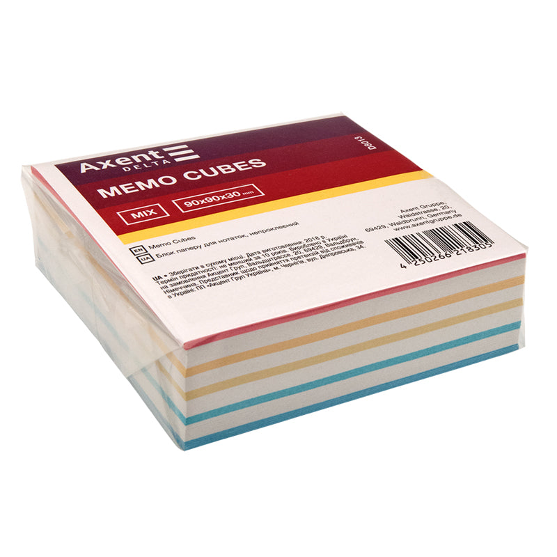 Notizzettel Delta "Mix" D8013, 90x90x30 mm