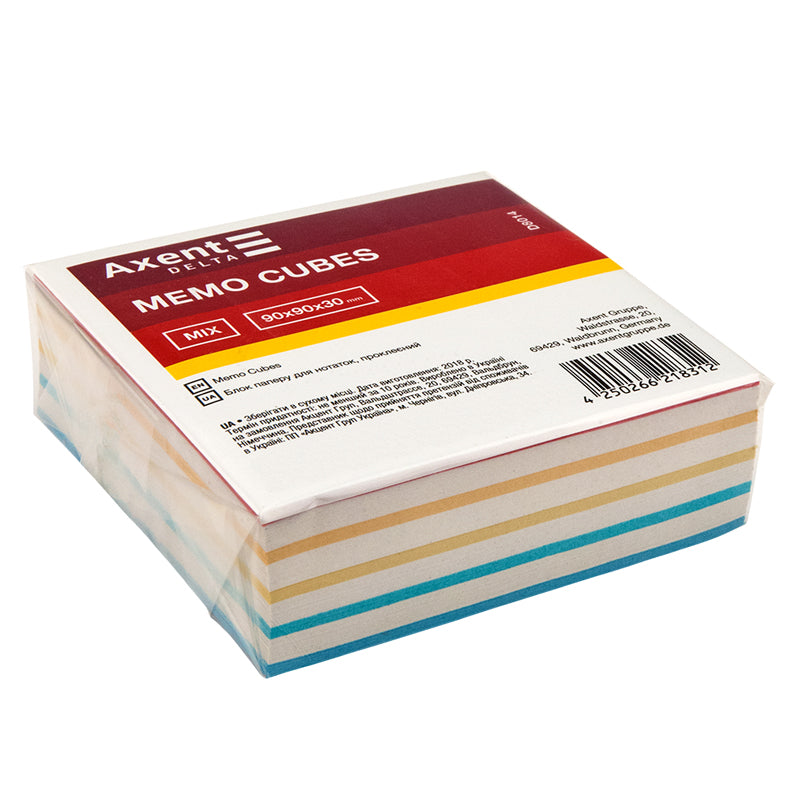 Notizzettel Delta "Mix" D8014, 90x90x30 mm