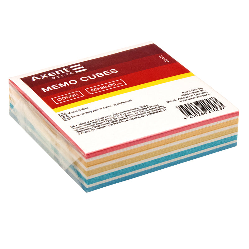 Notizzettel Delta "Color" D8022, 80x80x20 mm