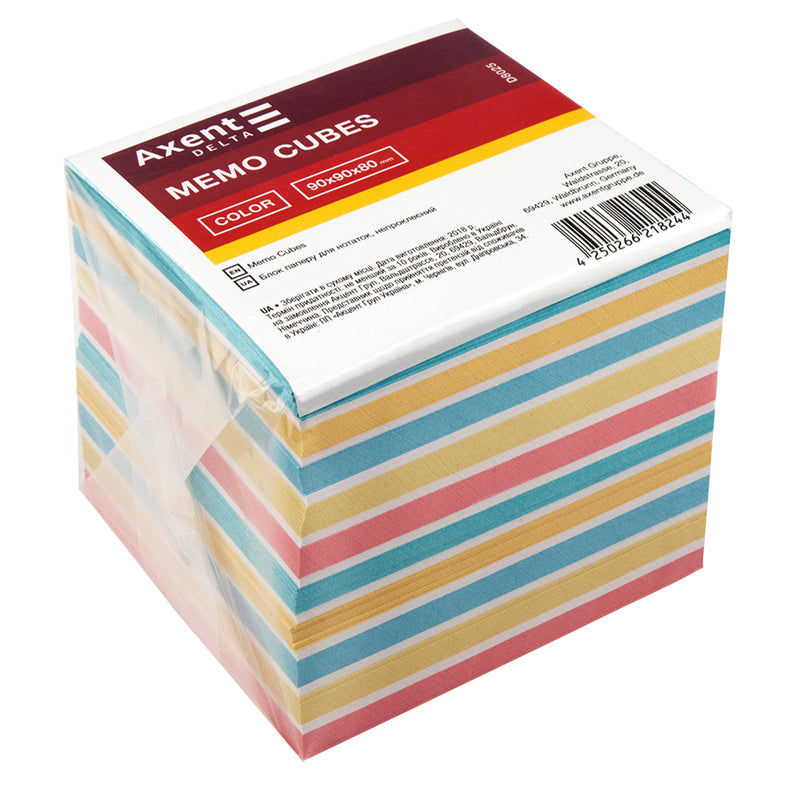 Notizzettel Delta "Color" D8025, 90x90x80 mm