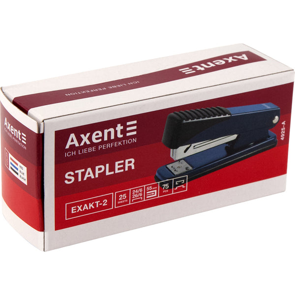 Heftgerät Axent Exakt-2 4925-01-A, Metall, 25 Blatt, schwarz