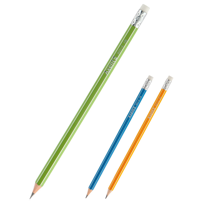 Bleistift mit Radiergummi Axent 9001-A, HB