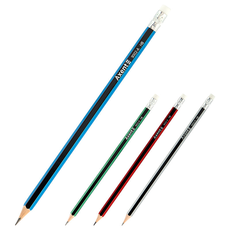 Bleistift mit Radiergummi Axent 9002-A, HB