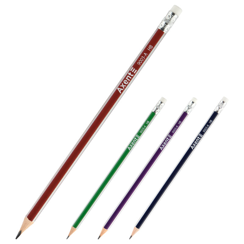 Bleistift mit Radiergummi Axent 9003-A, HB