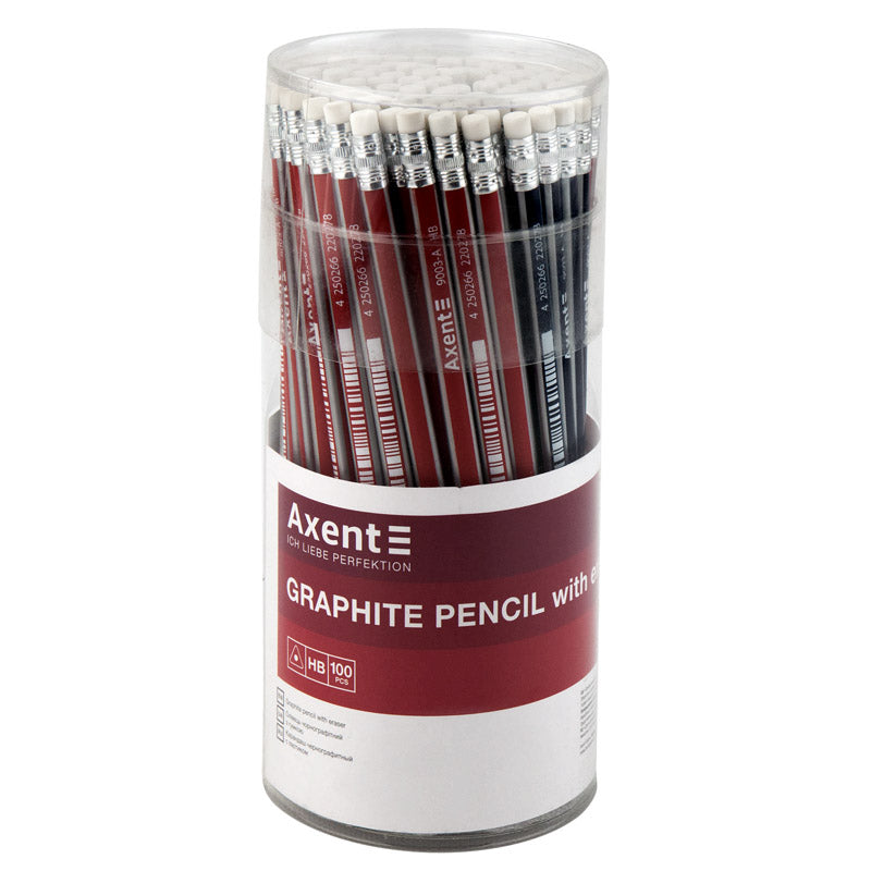 Bleistift mit Radiergummi Axent 9003-A, HB