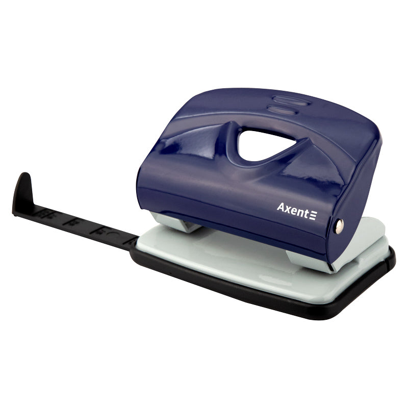 Locher Axent Exact-2 3920-02-A, Metall, 20 Blätter, blau