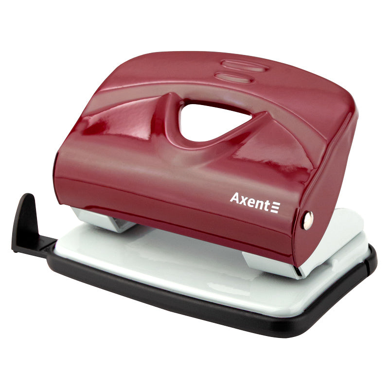 Locher Axent Exact-2 3920-06-A, Metall, 20 Blätter, rot