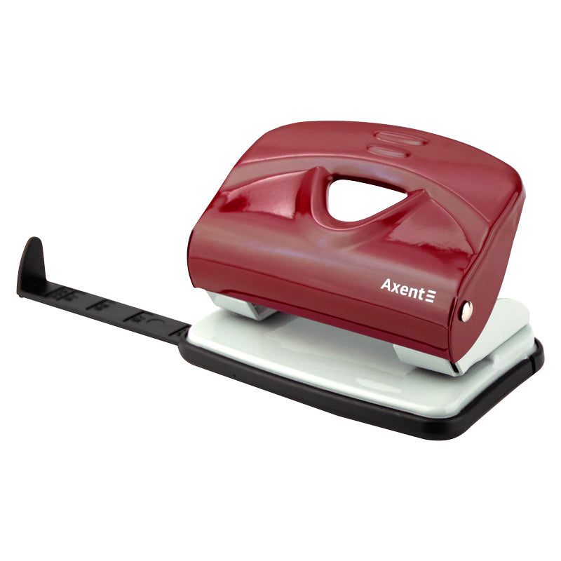 Locher Axent Exact-2 3920-06-A, Metall, 20 Blätter, rot