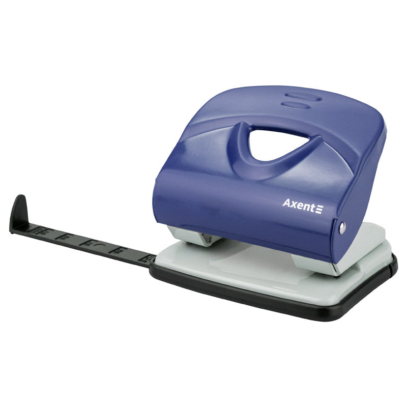 Locher Axent Exact-2 3930-02-A, Metall, 30 Blätter, blau