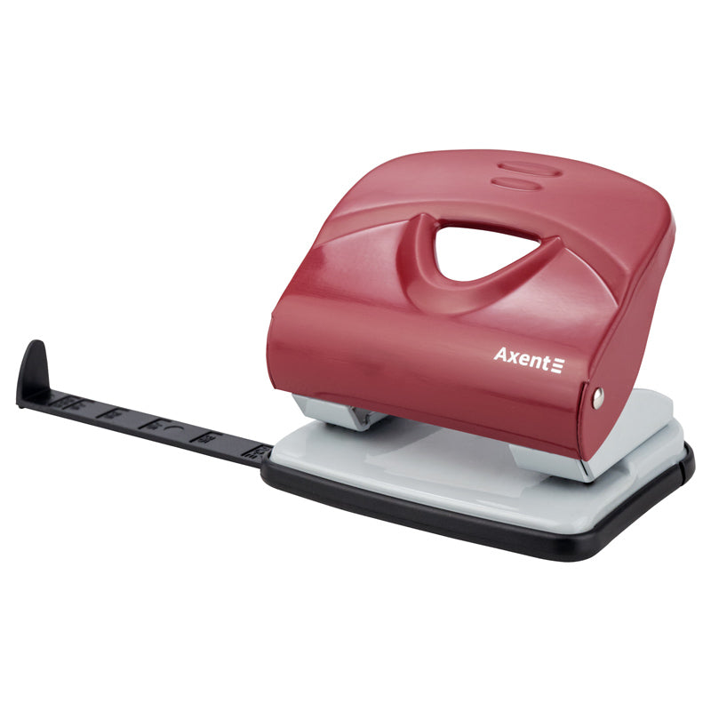 Locher Axent Exact-2 3930-06-A, Metall, 30 Blätter, rot