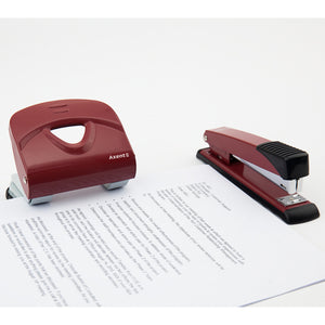 Locher Axent Exact-2 3930-06-A, Metall, 30 Blätter, rot