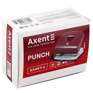 Locher Axent Exact-2 3930-06-A, Metall, 30 Blätter, rot