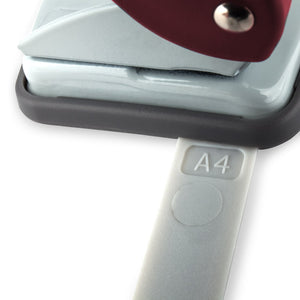 Locher Axent Welle-2 3810-06-A, Kunststoff, 10 Blätter, rot