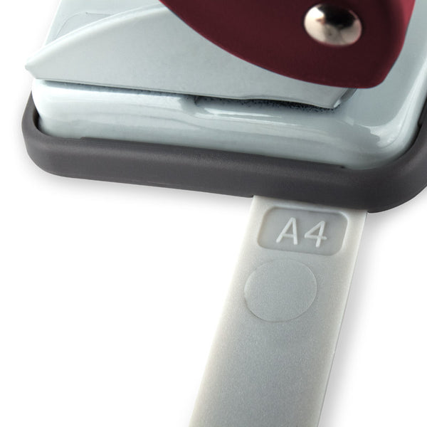 Locher Axent Welle-2 3810-06-A, Kunststoff, 10 Blätter, rot