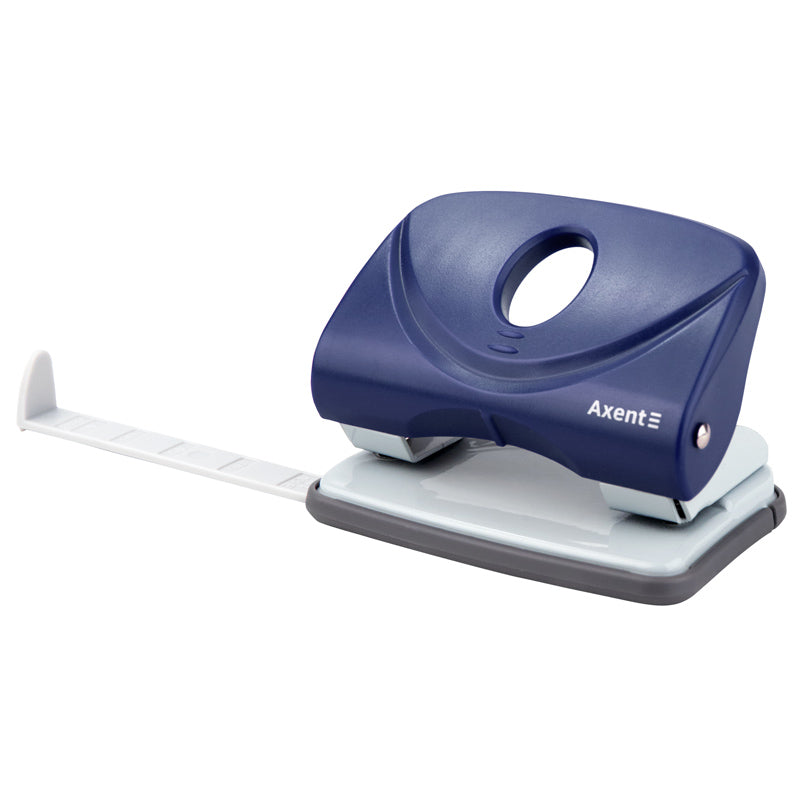 Locher Axent Welle-2 3820-02-A, Kunststoff, 20 Blätter, blau