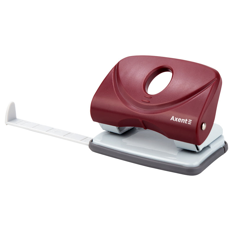 Locher Axent Welle-2 3820-06-A, Kunststoff, 20 Blätter, rot