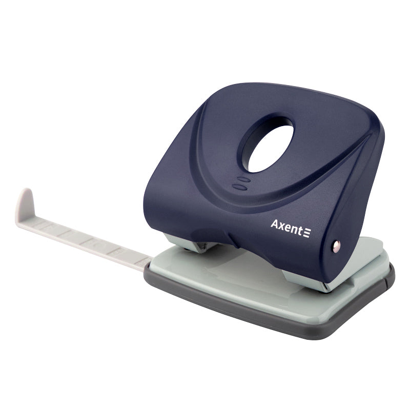 Locher Axent Welle-2 3830-02-A, Kunststoff, 30 Blätter, blau