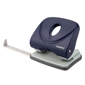 Locher Axent Welle-2 3830-02-A, Kunststoff, 30 Blätter, blau