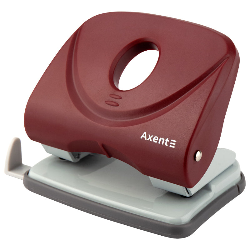 Locher Axent Welle-2 3830-06-A, Kunststoff, 30 Blätter, rot