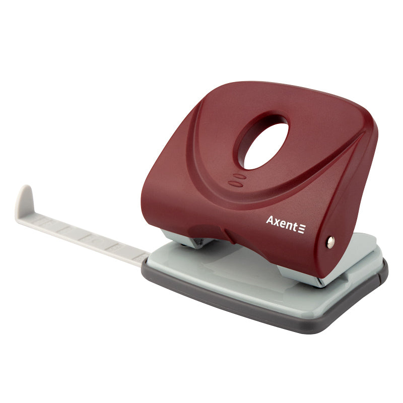 Locher Axent Welle-2 3830-06-A, Kunststoff, 30 Blätter, rot