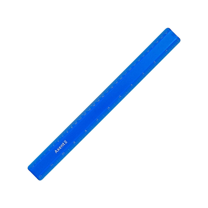 Kunststoff-Lineal Axent 7530-02-A, 30 cm, blau