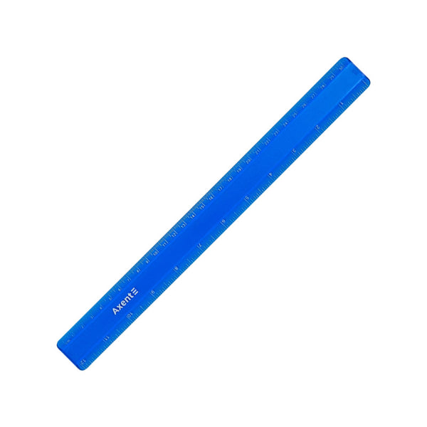 Kunststoff-Lineal Axent 7530-02-A, 30 cm, blau
