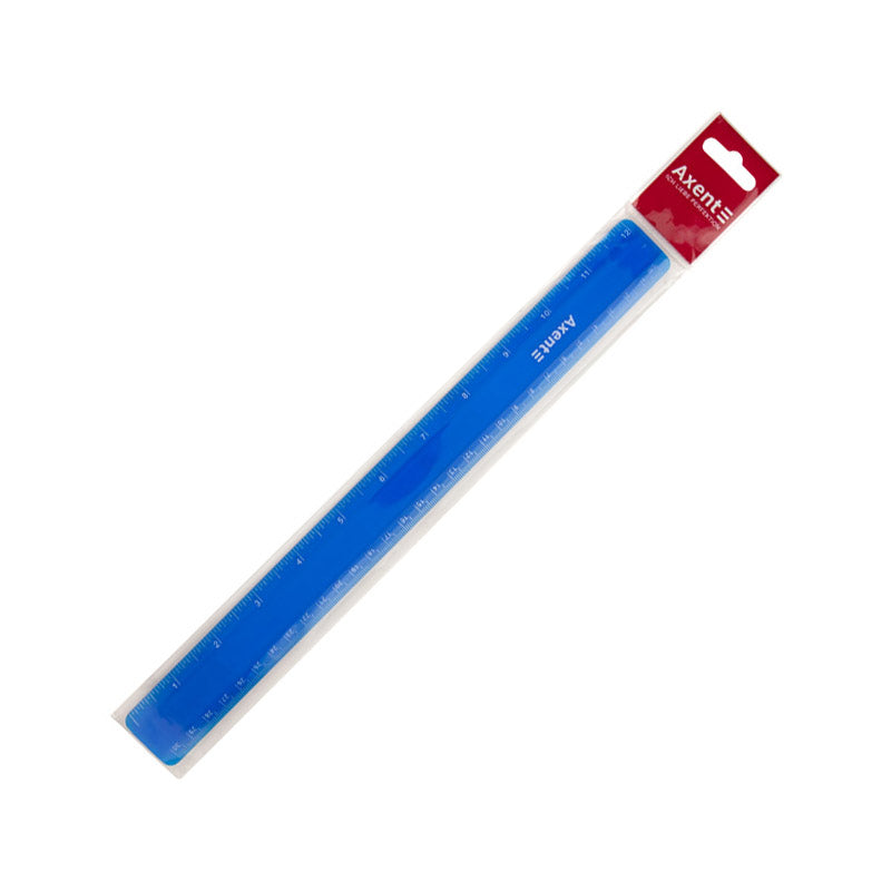 Kunststoff-Lineal Axent 7530-02-A, 30 cm, blau