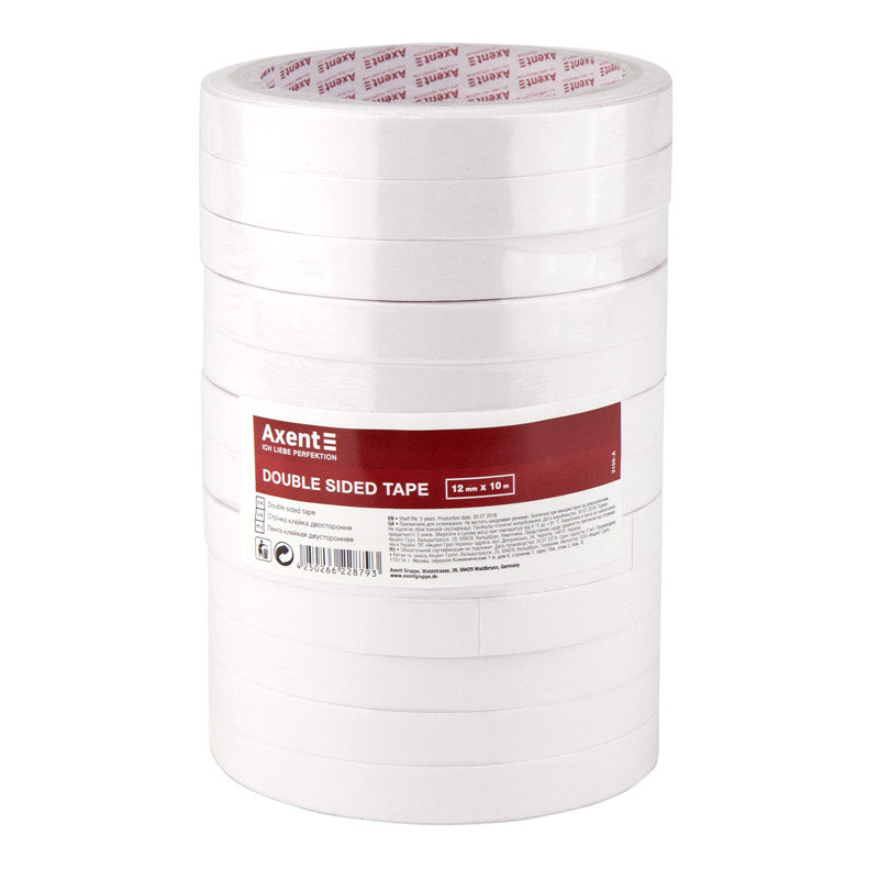 Doppelseitiges Klebeband, 12 mm x 10 m