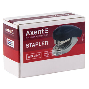 Heftgerät Nr. 24/6 Axent Welle-2 4810-02-A, Kunststoff, 10 Blatt, blau