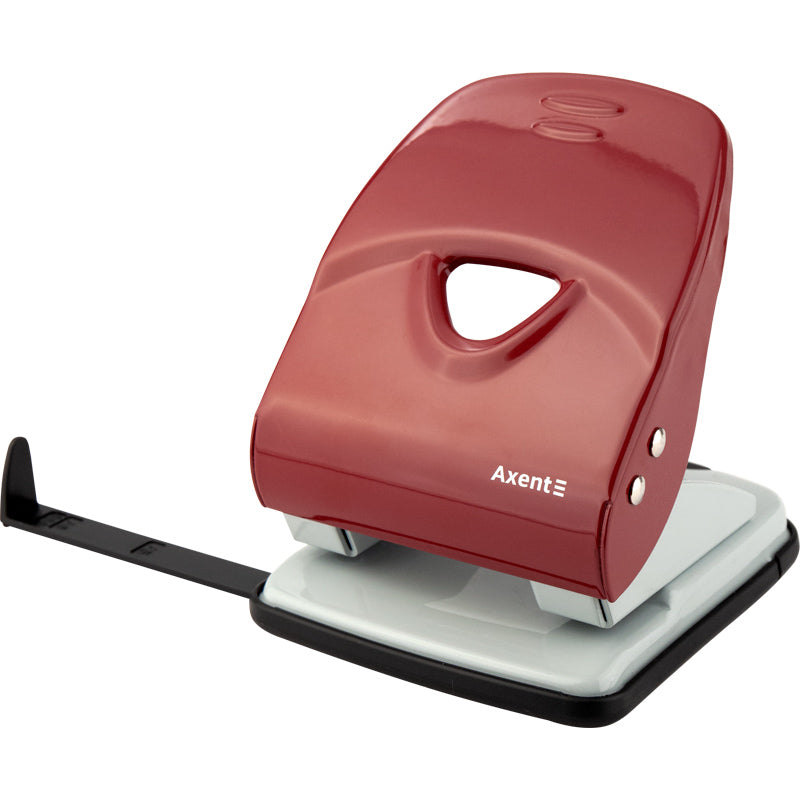 Locher Axent Exact-2 3940-06-A, Metall, 40 Blätter, rot