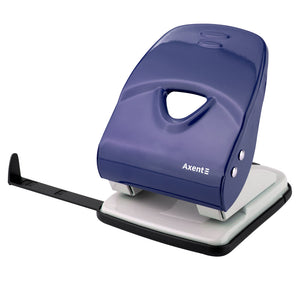 Locher Axent Exact-2 3940-02-A, Metall, 40 Blätter, blau