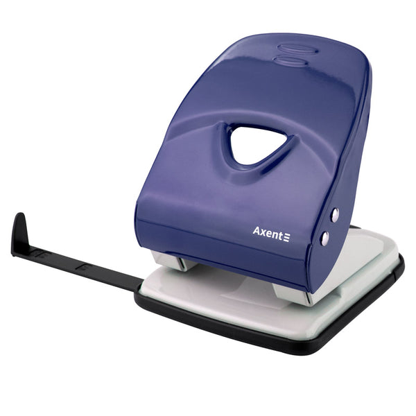Locher Axent Exact-2 3940-02-A, Metall, 40 Blätter, blau