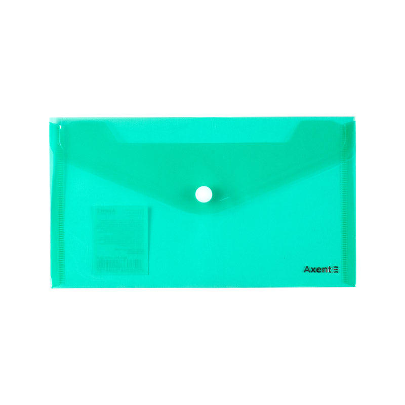 Umschlagmappe mit Druckknopf Axent 1414-20-A, DL, transparent, sortiert