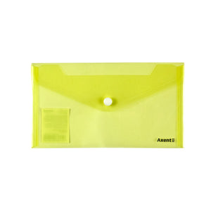 Umschlagmappe mit Druckknopf Axent 1414-20-A, DL, transparent, sortiert