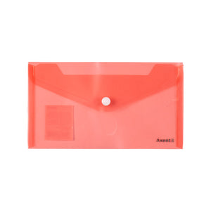Umschlagmappe mit Druckknopf Axent 1414-20-A, DL, transparent, sortiert