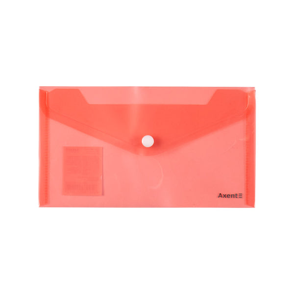 Umschlagmappe mit Druckknopf Axent 1414-20-A, DL, transparent, sortiert