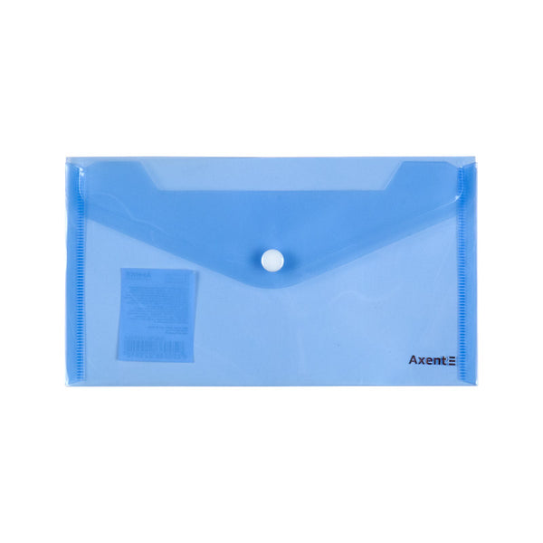 Umschlagmappe mit Druckknopf Axent 1414-20-A, DL, transparent, sortiert