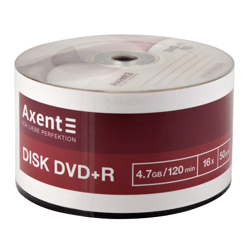 DVD+R-Rohling Axent 8108-A 4,7GB/120min 16x, 50 St. Bulk