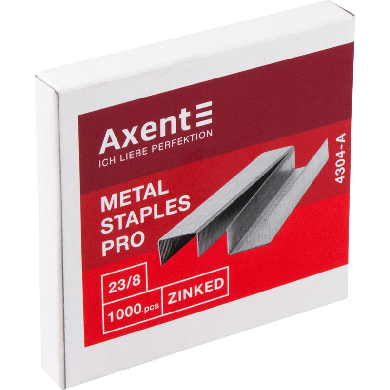 Heftklammern Axent 4304-A Nr. 23/8, 1000 Stück