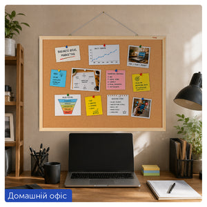 Cork board Axent 9601-A, 45Х60 cm, wood frame