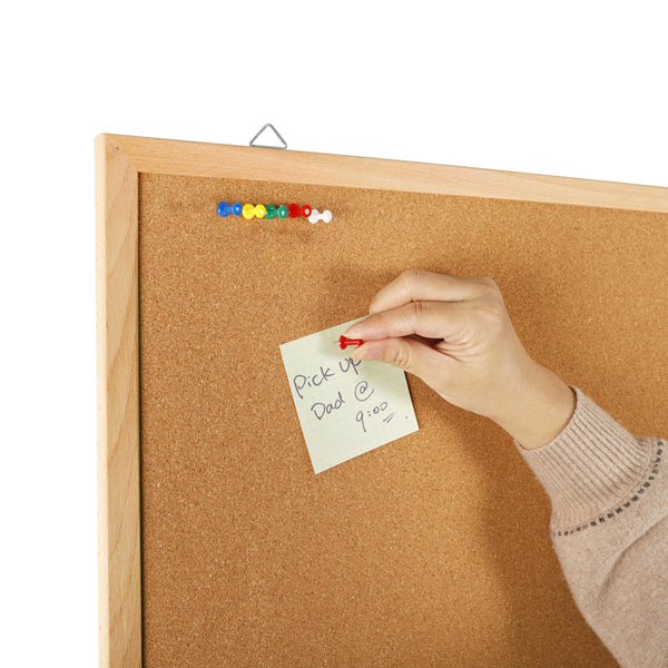 Cork board Axent 9602-A, 60Х90cm, wooden frame