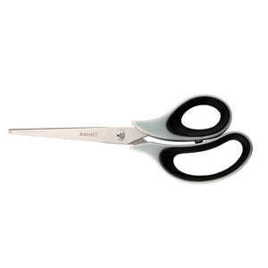 Büroscheren Axent Duoton Soft 6102-01-A, 21 cm, mit gummierten Komfort-Griffen, grau-schwarz