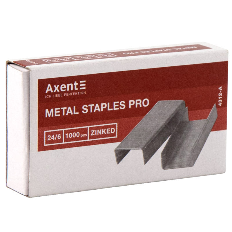 Heftklammern Axent Pro 4312-A Nr. 24/6, 1000 Stück