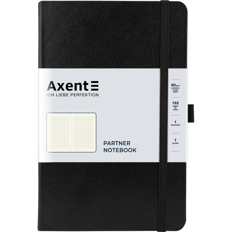 Notebook Axent 8201-A, 125*195, 96sheets, square, black