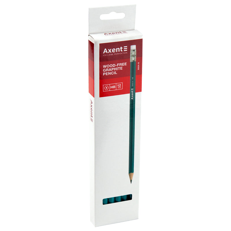 Bleistift mit Radiergummi Axent 9004-A, HB
